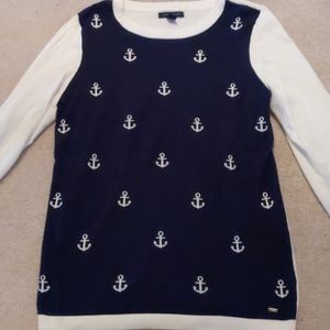 M Tommy Hilfiger Navy/White Anchor Sweater